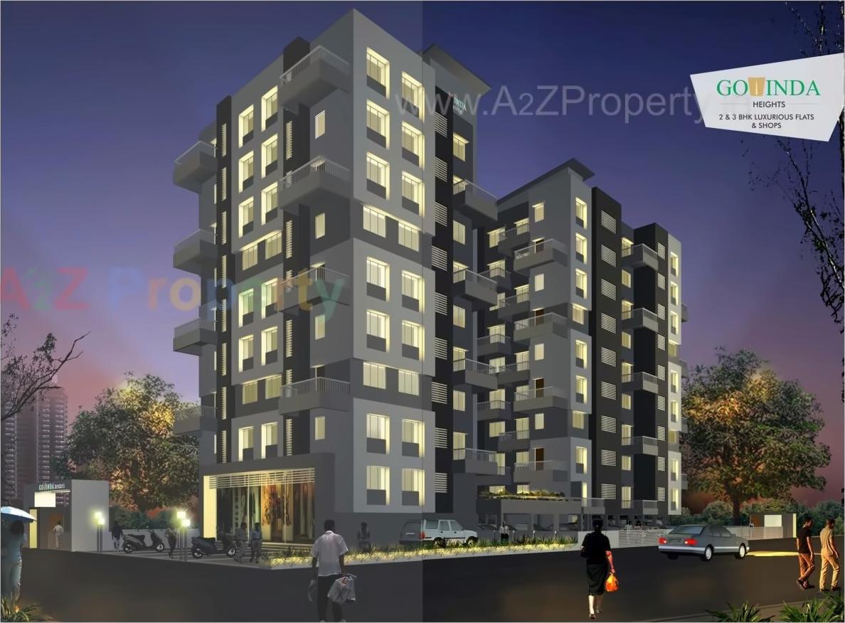 3D Elevation of real estate project Govinda Heights located at Nashik, Nashik, Maharashtra