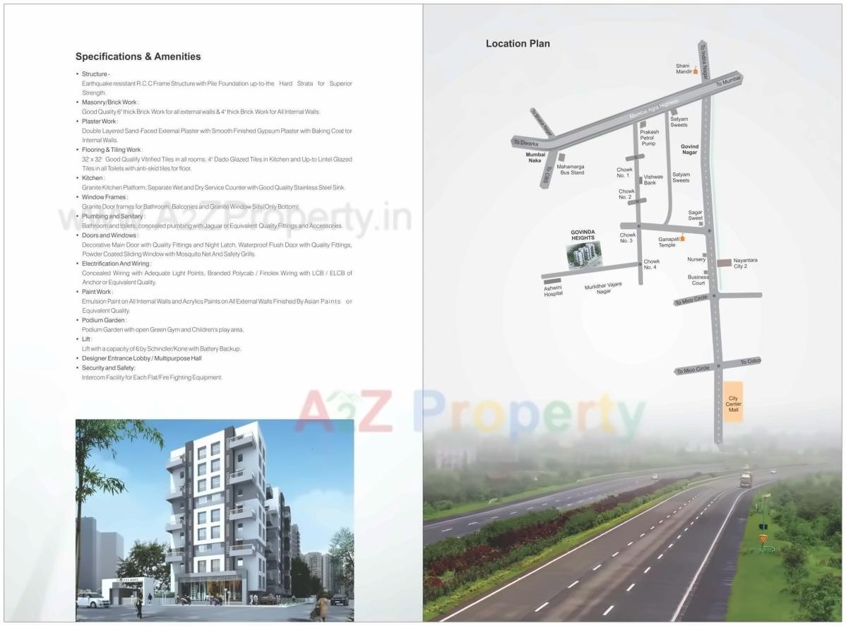  of real estate project Govinda Heights located at Nashik, Nashik, Maharashtra