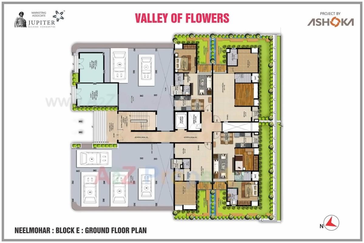 Layout of real estate project Gulmohar A, B, C S located at Sinnar, Nashik, Maharashtra
