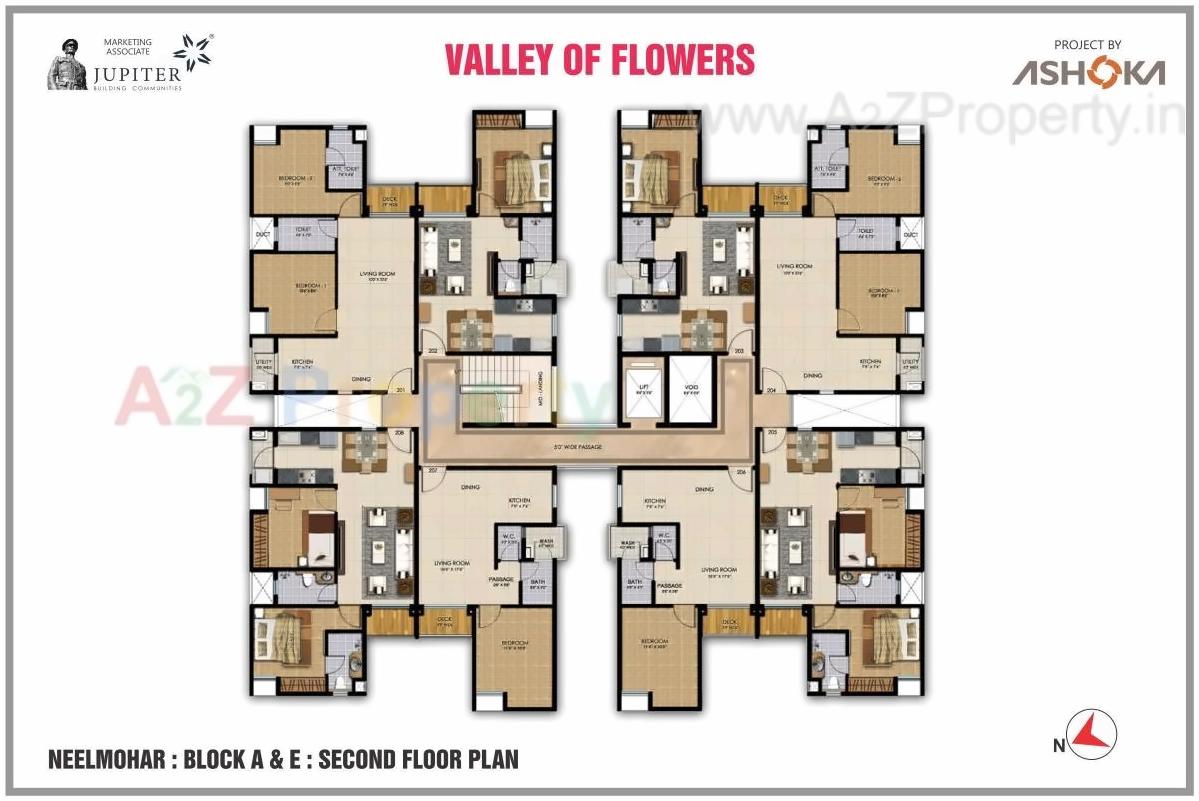 Layout of real estate project Gulmohar A, B, C S located at Sinnar, Nashik, Maharashtra