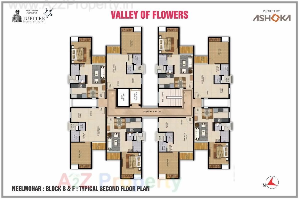 Layout of real estate project Gulmohar A, B, C S located at Sinnar, Nashik, Maharashtra