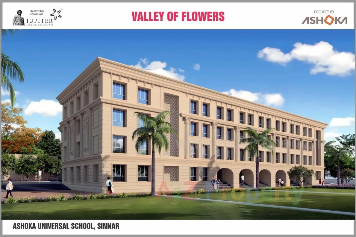 3D Elevation of real estate project Gulmohar A, B, C S located at Sinnar, Nashik, Maharashtra