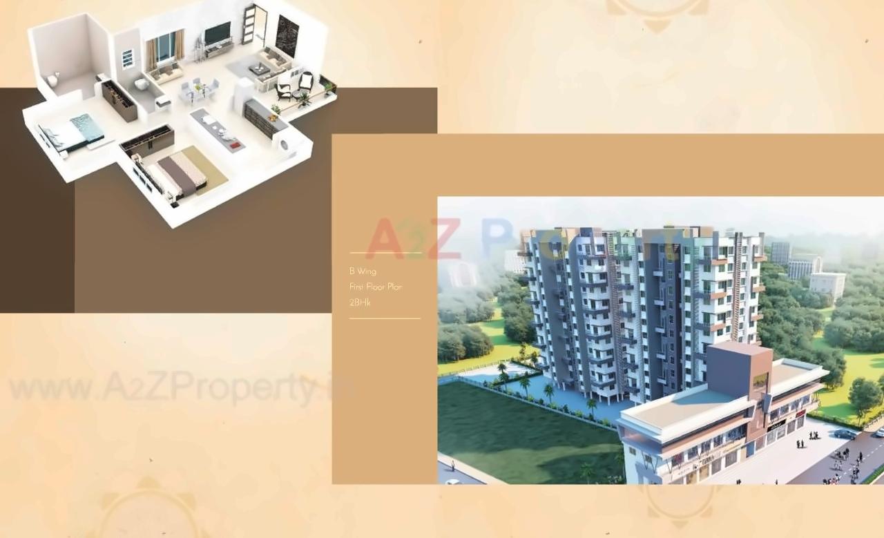 3D Elevation of real estate project Hari Bhakti located at Deolali-cb, Nashik, Maharashtra