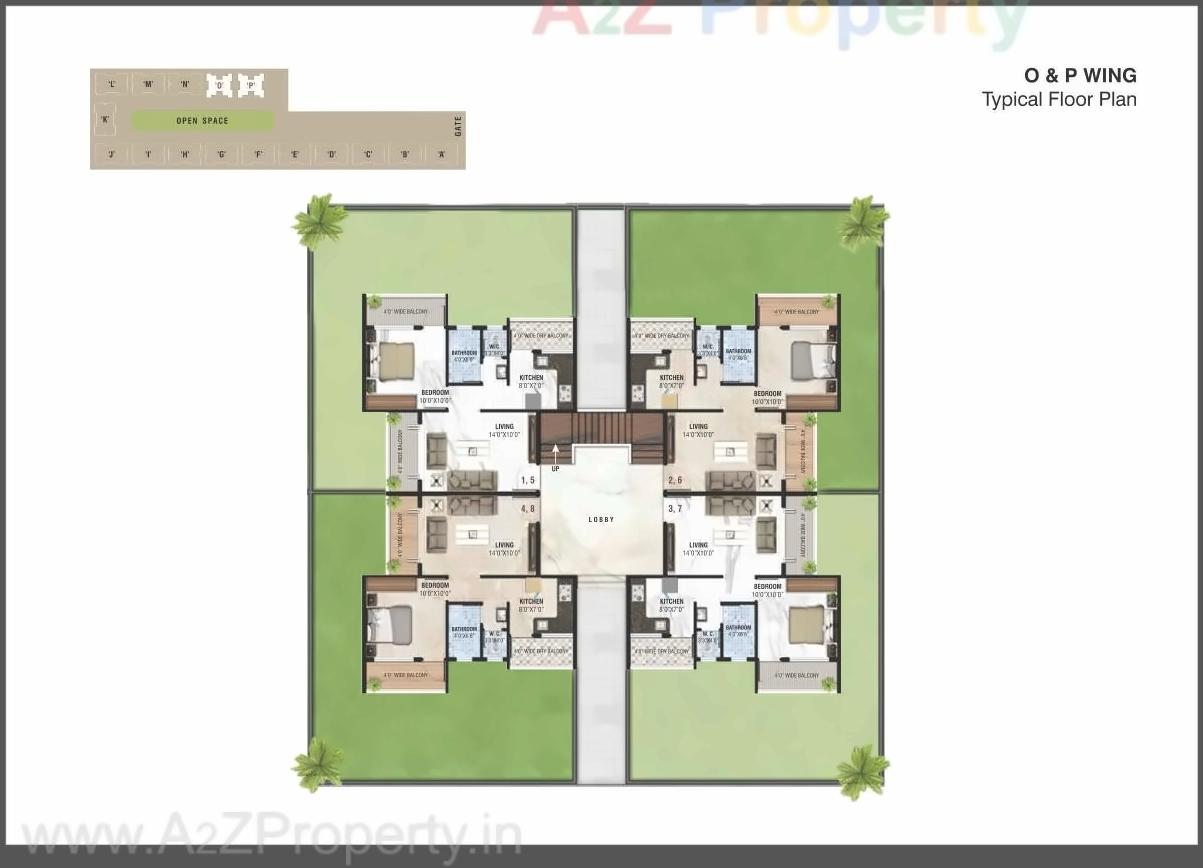Layout of real estate project Hari Laxmi located at Vihitgaon, Nashik, Maharashtra