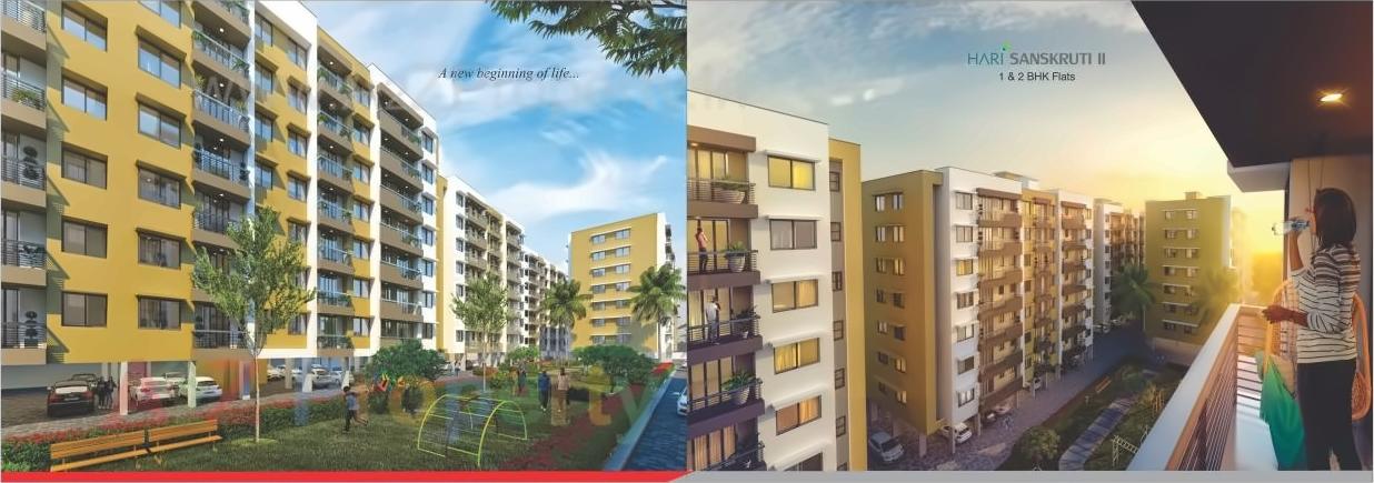 3D Elevation of real estate project Hari Sanskruti located at Deolaligaon, Nashik, Maharashtra