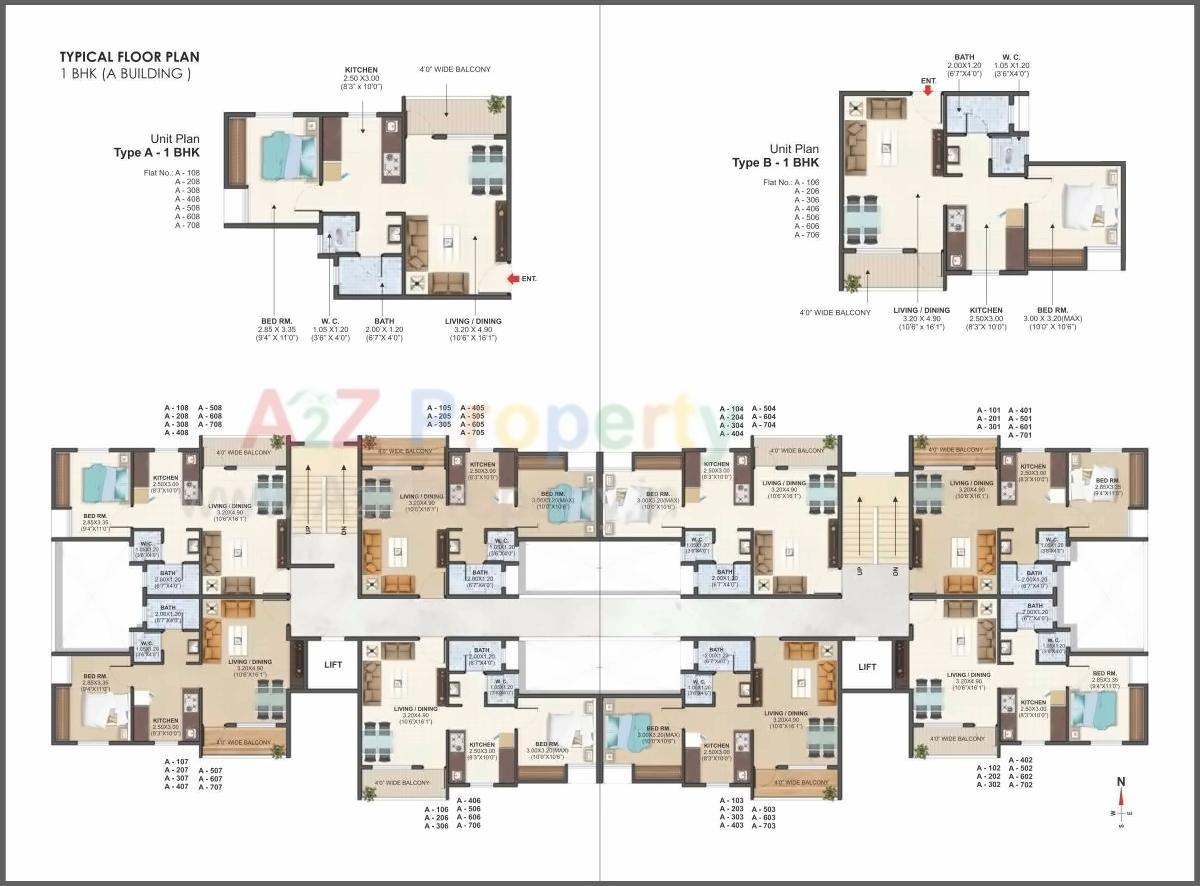 Layout of real estate project Hari Siddhi located at Chehedi-bk, Nashik, Maharashtra