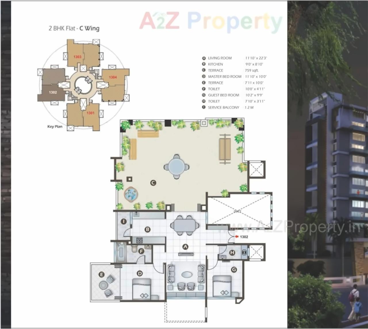 Layout of real estate project Hari Vishwa located at Nashik, Nashik, Maharashtra