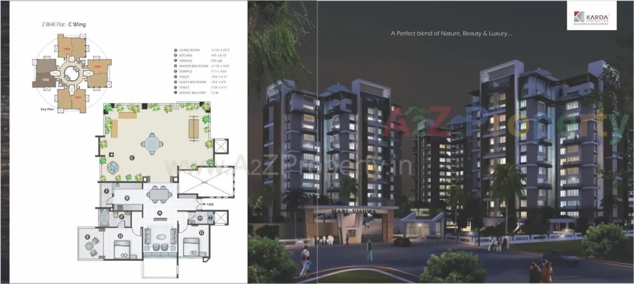 Layout of real estate project Hari Vishwa located at Nashik, Nashik, Maharashtra