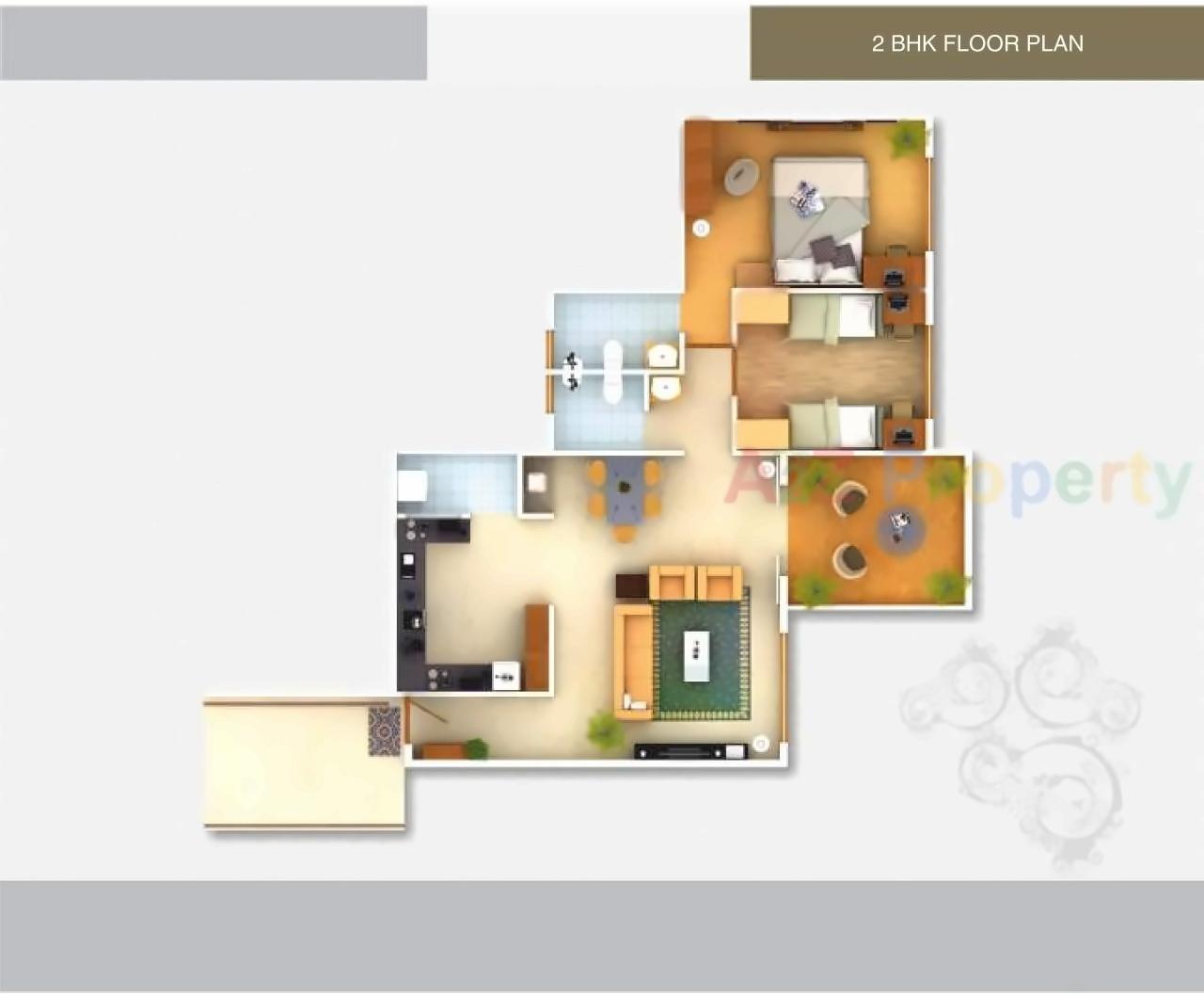 Layout of real estate project Ishwar Prestige located at Aanandwali, Nashik, Maharashtra