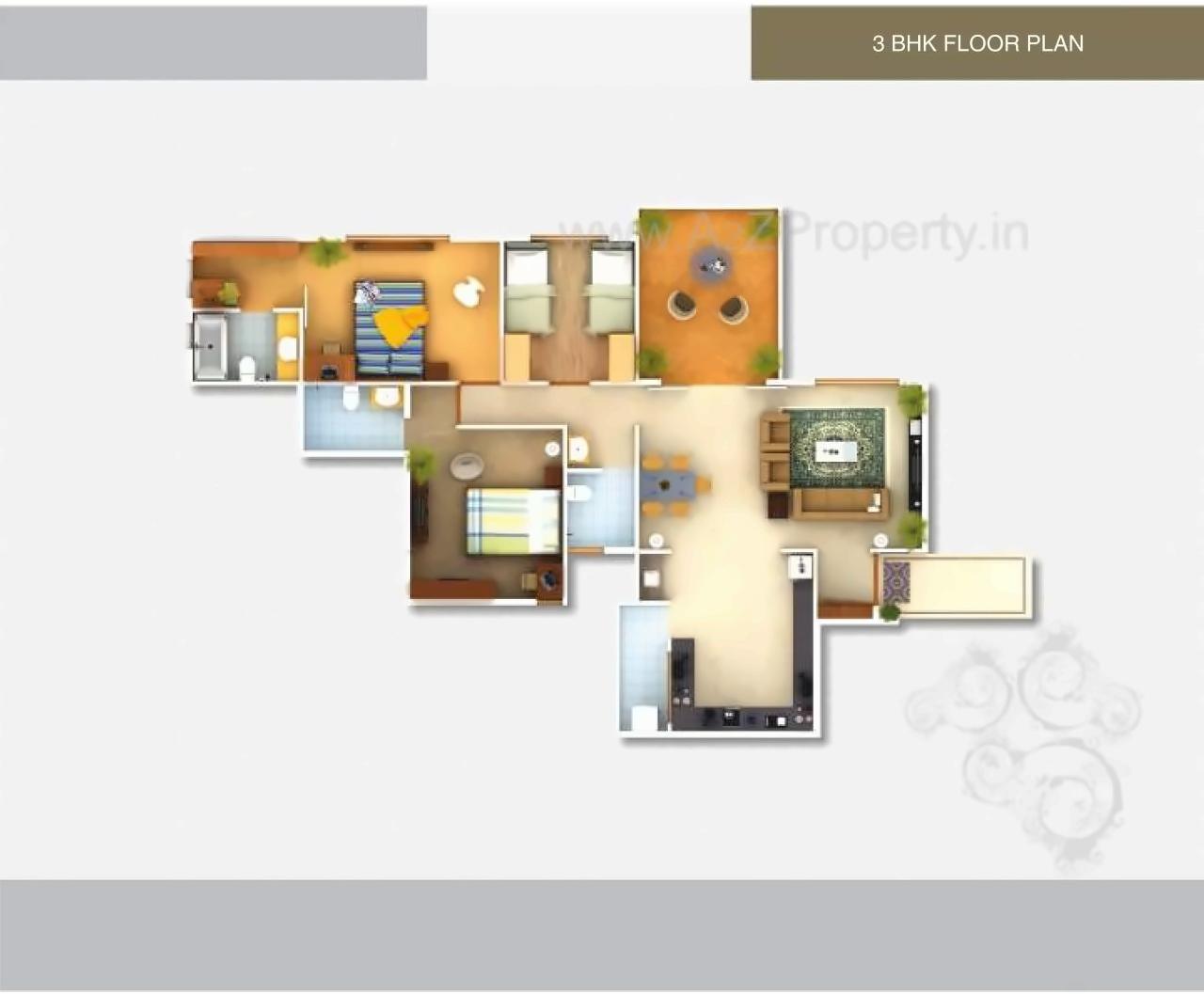 Layout of real estate project Ishwar Prestige located at Aanandwali, Nashik, Maharashtra