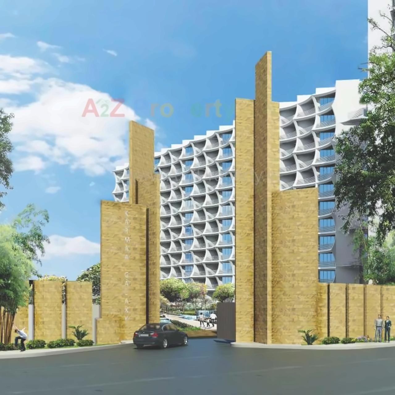 3D Elevation of real estate project Karmaa Galaxy located at Nashik-m-corp, Nashik, Maharashtra
