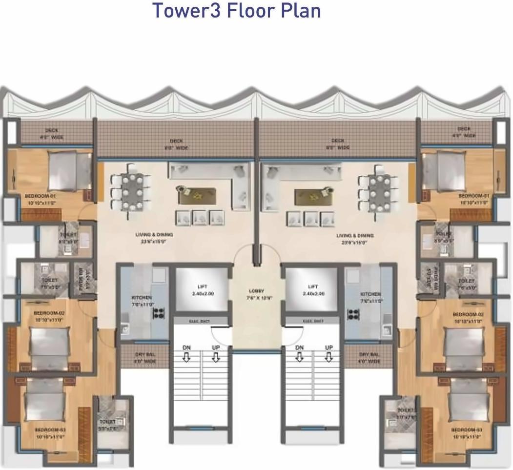 Layout of real estate project Karmaa Galaxy located at Nashik-m-corp, Nashik, Maharashtra