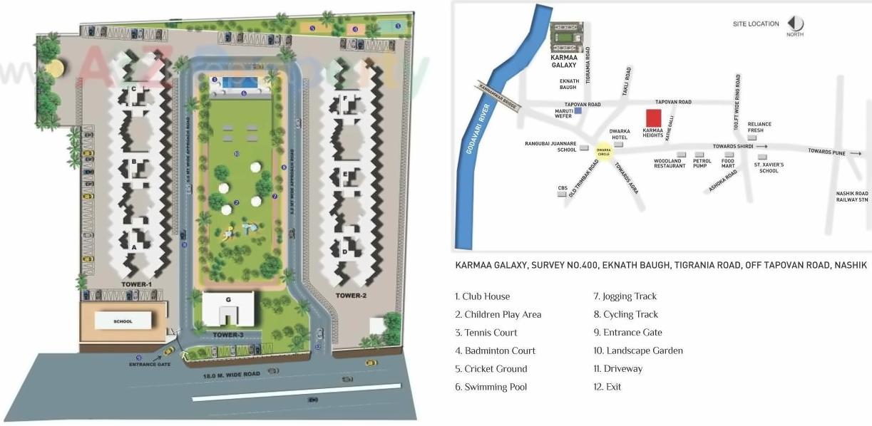  of real estate project Karmaa Galaxy located at Nashik-m-corp, Nashik, Maharashtra