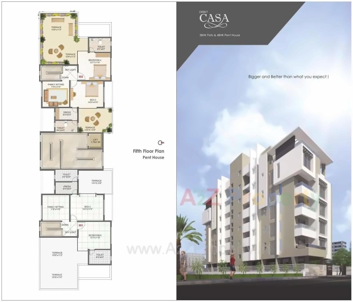 Layout of real estate project Orbit Casa located at Nashik, Nashik, Maharashtra