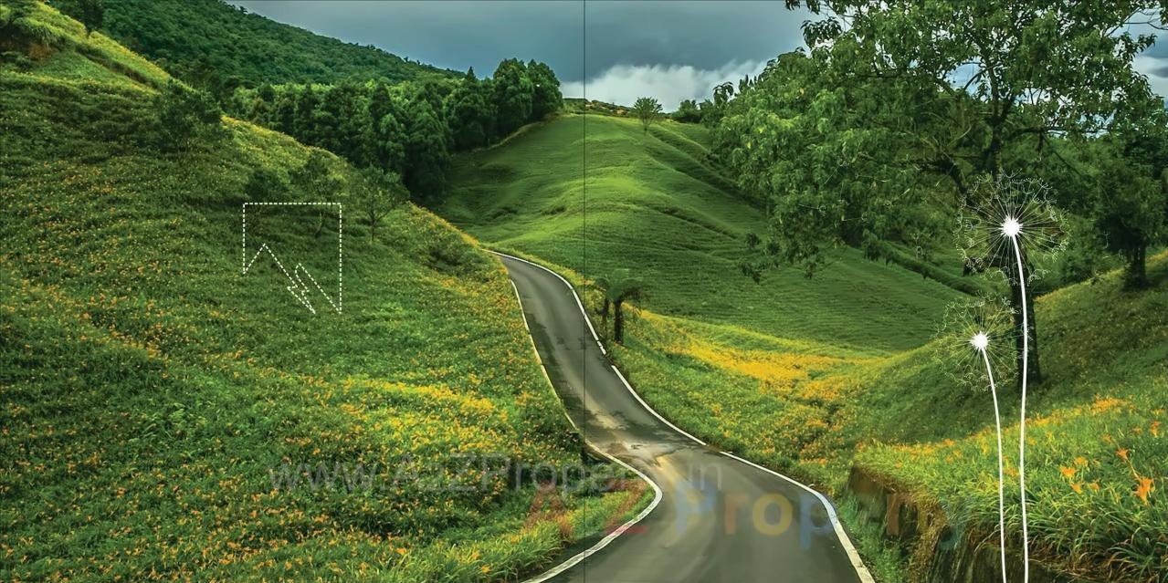 3D Elevation of real estate project Ram Realtys Mountain Shadow located at Pardevi, Nashik, Maharashtra