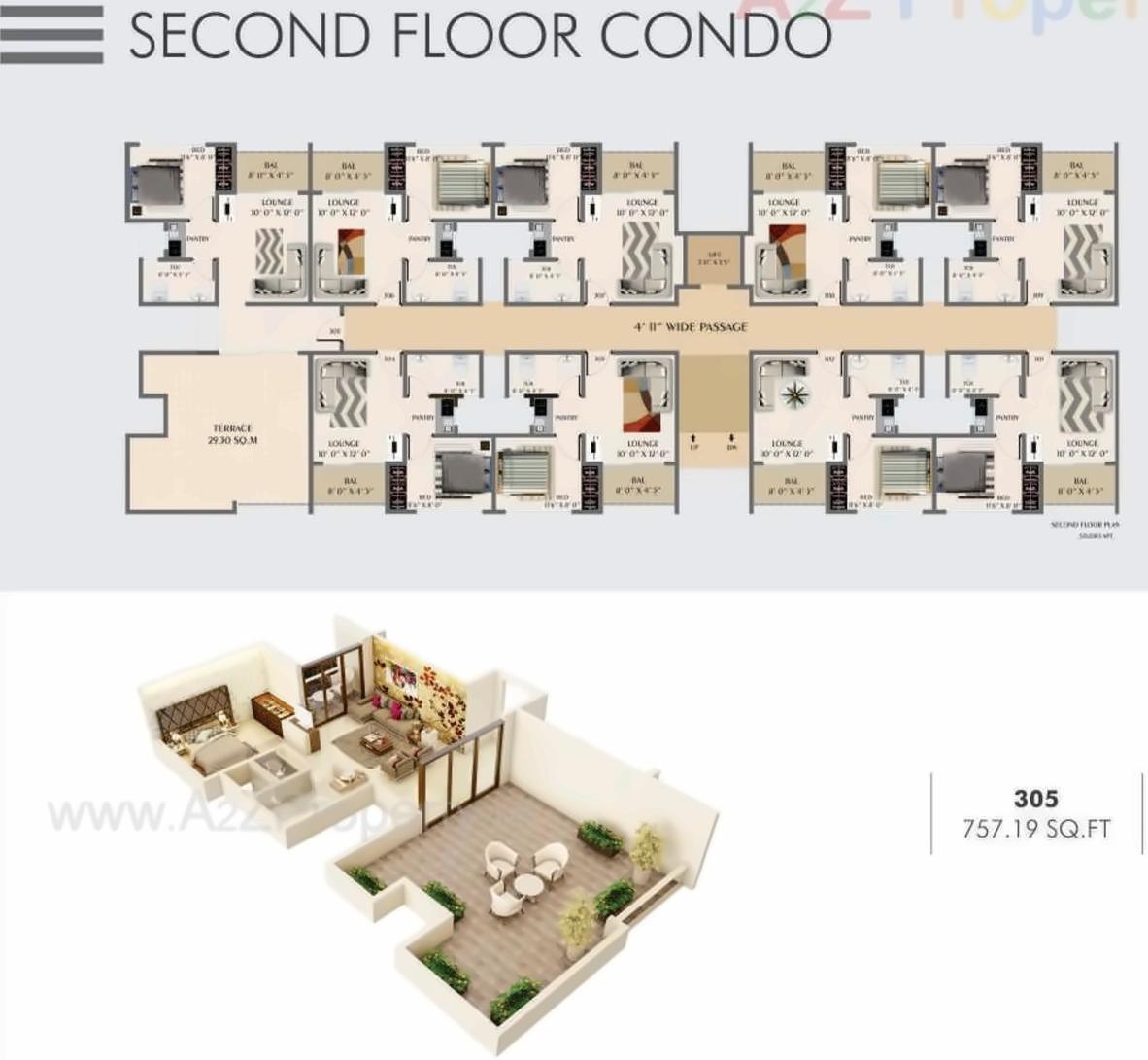 Layout of real estate project Ram Realtys Mountain Shadow located at Pardevi, Nashik, Maharashtra