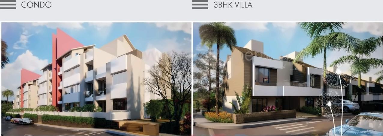 3D Elevation of real estate project Ram Realtys Mountain Shadow located at Pardevi, Nashik, Maharashtra