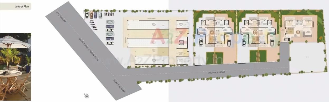 Layout of real estate project Renuka Plaza located at Sansari, Nashik, Maharashtra