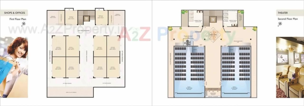 Layout of real estate project Renuka Plaza located at Sansari, Nashik, Maharashtra