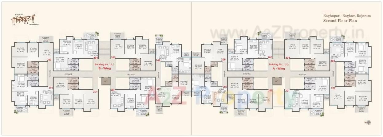 Layout of real estate project Roongta Chitrakoot Apartment located at Nashik, Nashik, Maharashtra