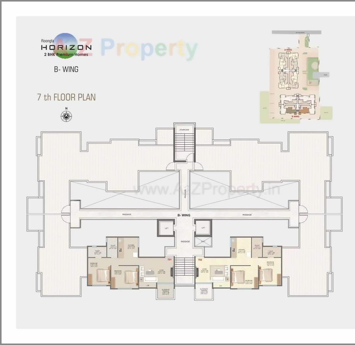 Layout of real estate project Roongta Horizon Apartment located at Nashik, Nashik, Maharashtra