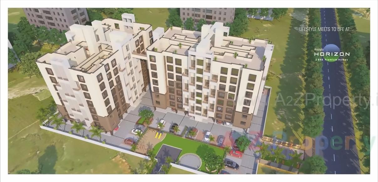 3D Elevation of real estate project Roongta Horizon Apartment located at Nashik, Nashik, Maharashtra