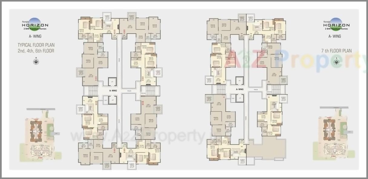 Layout of real estate project Roongta Horizon Apartment located at Nashik, Nashik, Maharashtra