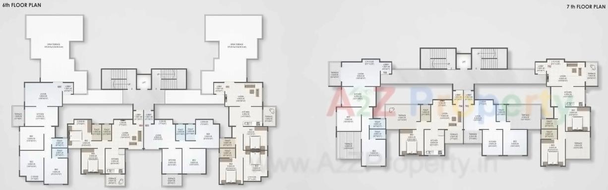 Layout of real estate project Roongta Township Apartment located at Nashik, Nashik, Maharashtra