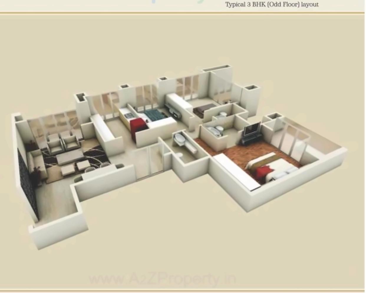 Layout of real estate project Royale B located at Nashik, Nashik, Maharashtra