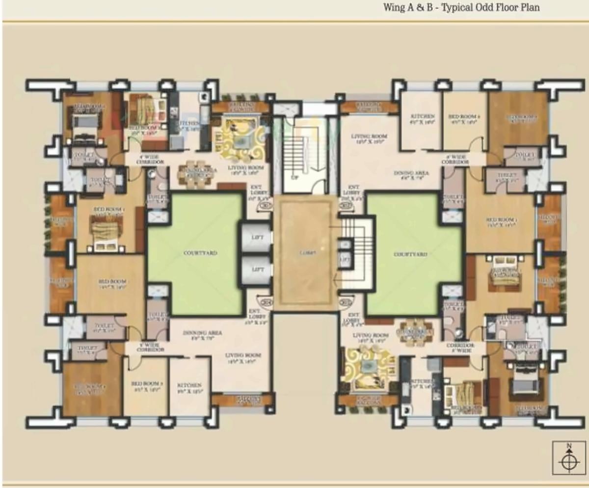 Layout of real estate project Royale B located at Nashik, Nashik, Maharashtra