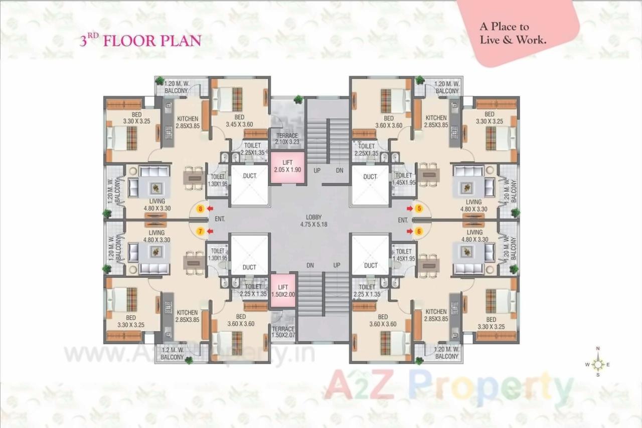 Layout of real estate project Sai Shilp Residency Prasad located at Nashik-m-corp, Nashik, Maharashtra