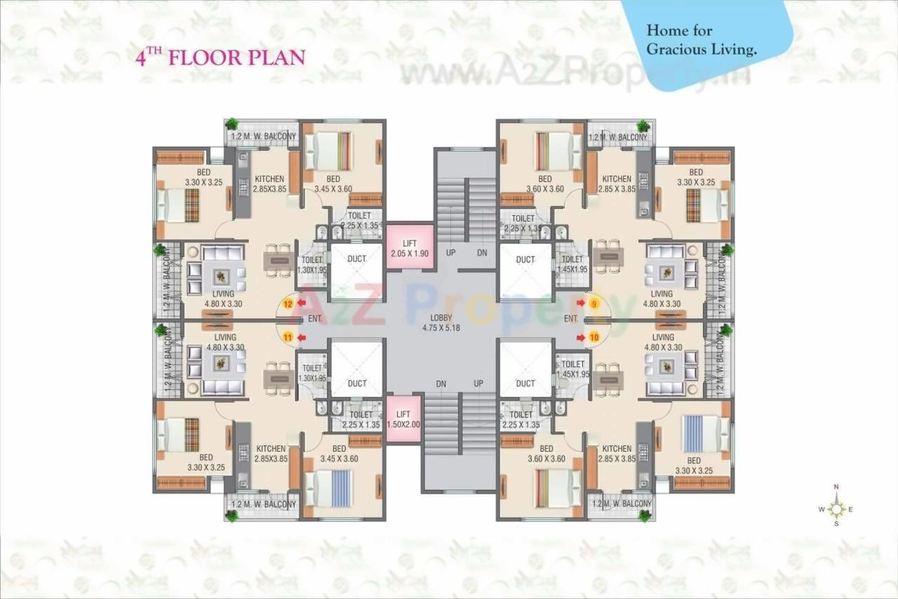 Layout of real estate project Sai Shilp Residency Prasad located at Nashik-m-corp, Nashik, Maharashtra