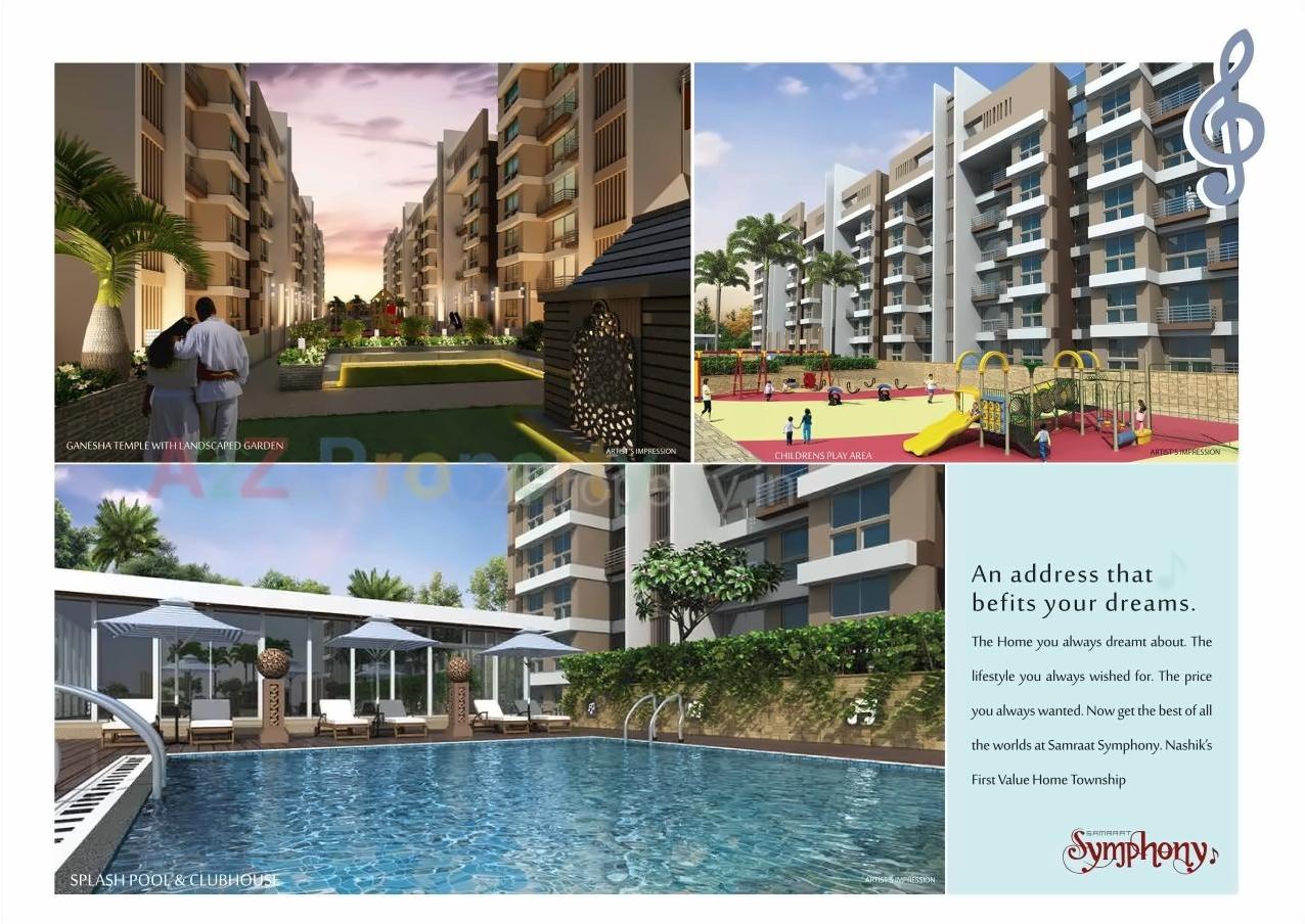 3D Elevation of real estate project Samraat Symphony Project 0 located at Nashik, Nashik, Maharashtra