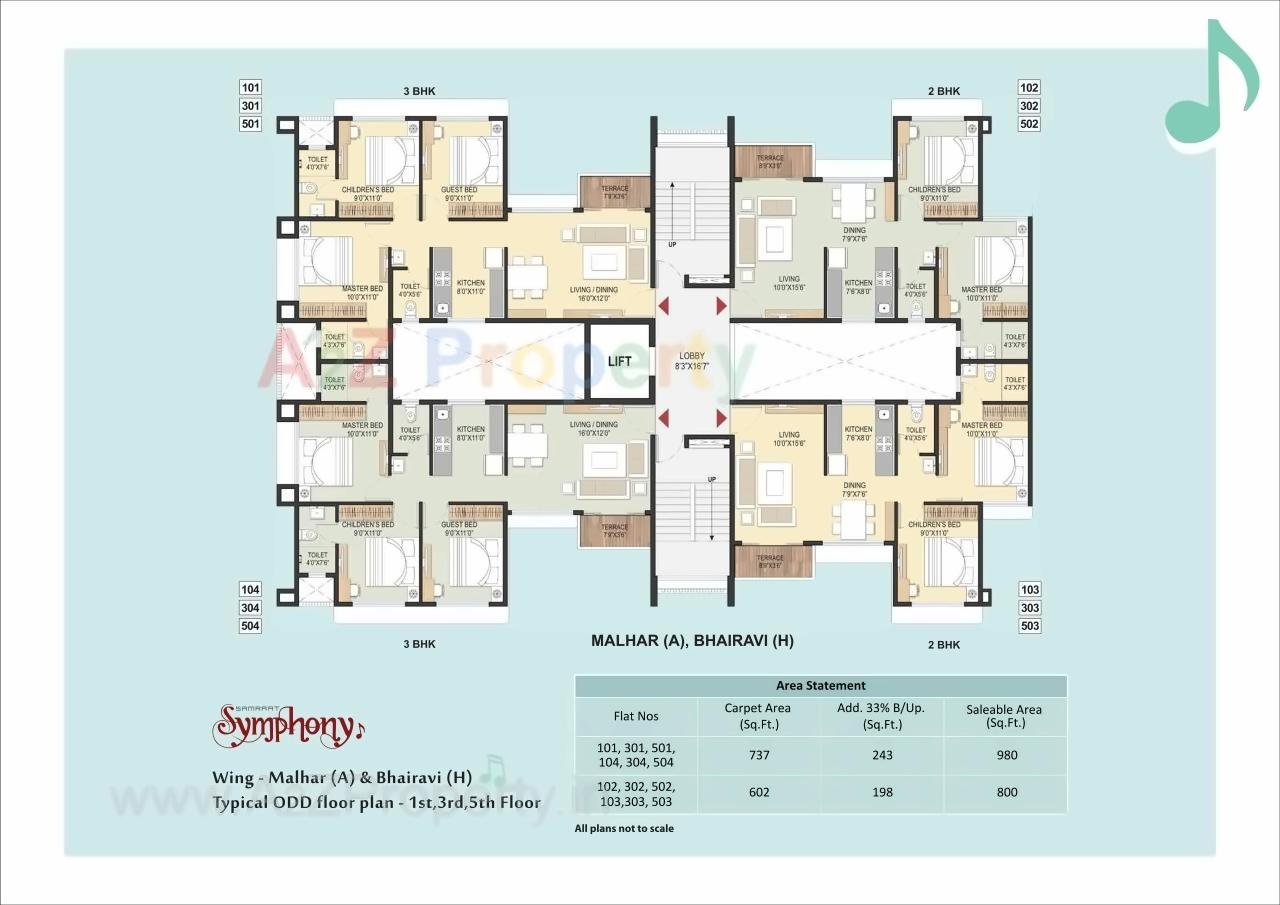 Layout of real estate project Samraat Symphony Project 0 located at Nashik, Nashik, Maharashtra
