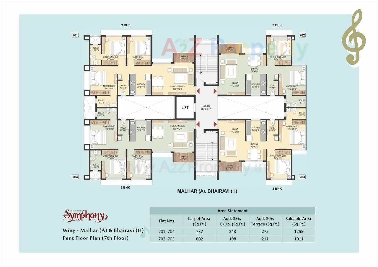 Layout of real estate project Samraat Symphony Project 0 located at Nashik, Nashik, Maharashtra