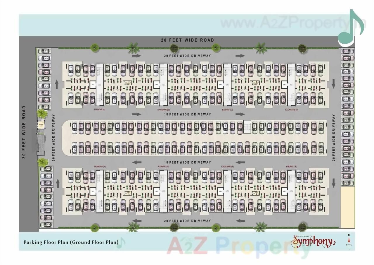 Layout of real estate project Samraat Symphony Project 0 located at Nashik, Nashik, Maharashtra