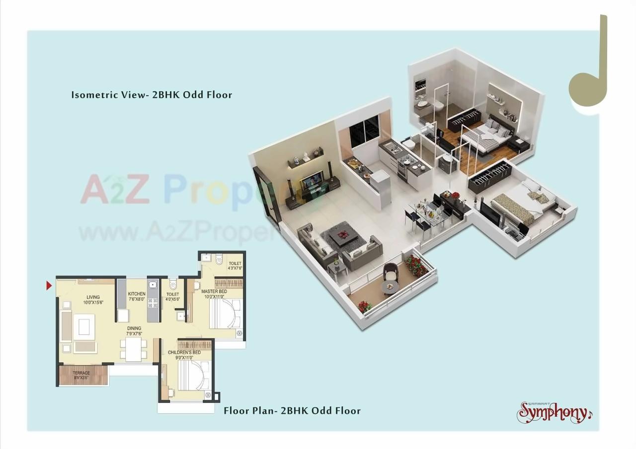 Layout of real estate project Samraat Symphony Project 0 located at Nashik, Nashik, Maharashtra