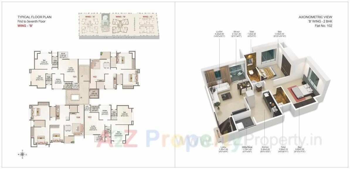 Layout of real estate project Shree Gajanan Estate located at Chehedi-bk, Nashik, Maharashtra