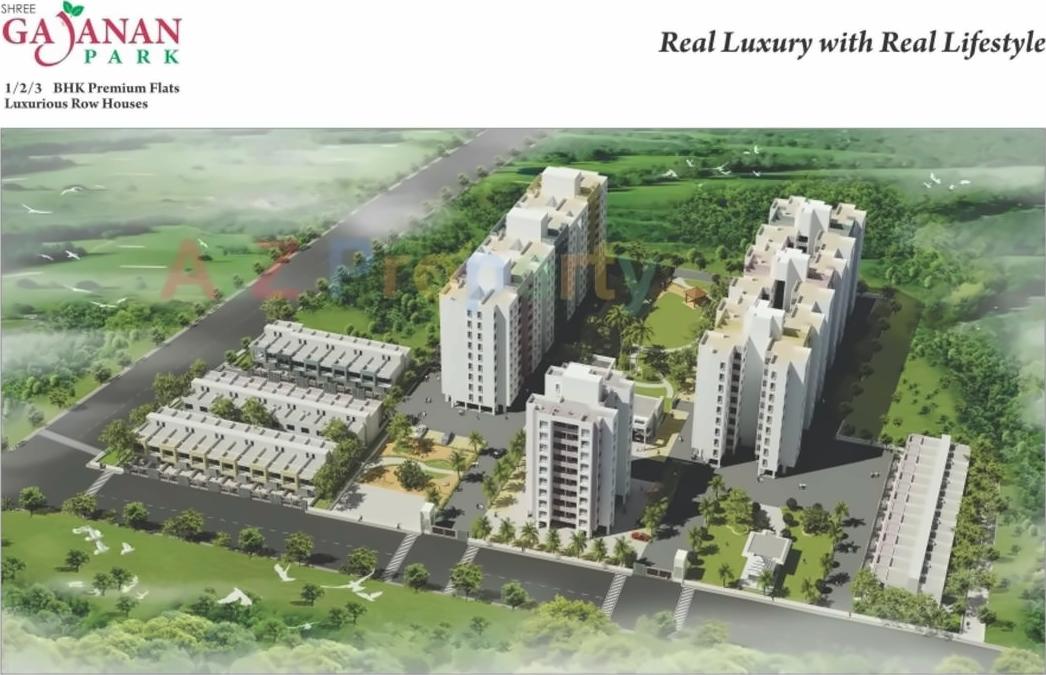 3D Elevation of real estate project Shree Gajanan Park located at Deolaligaon, Nashik, Maharashtra