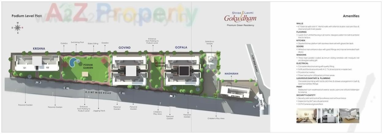 Layout of real estate project Shree Laxmi Gokuldham located at Belatgavhan, Nashik, Maharashtra