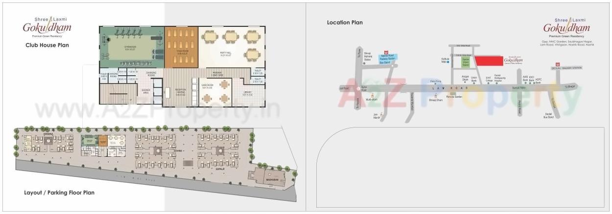 Layout of real estate project Shree Laxmi Gokuldham located at Belatgavhan, Nashik, Maharashtra