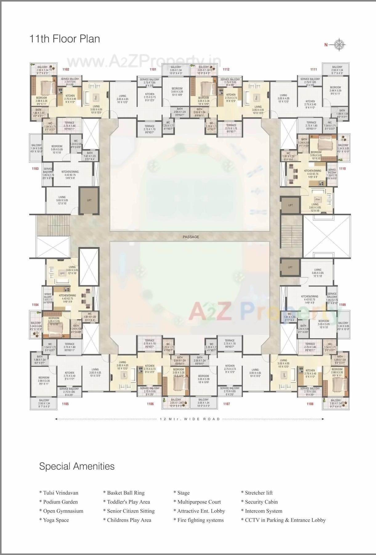 Layout of real estate project Shree Tirumala Aashiyana Apartment located at Nashik, Nashik, Maharashtra