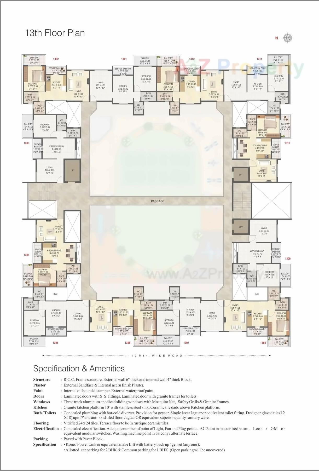 Layout of real estate project Shree Tirumala Aashiyana Apartment located at Nashik, Nashik, Maharashtra