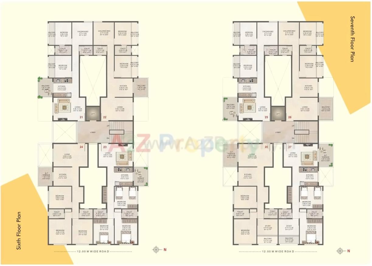 Layout of real estate project Shree Tirumala Paradise Apartment located at Nashik, Nashik, Maharashtra