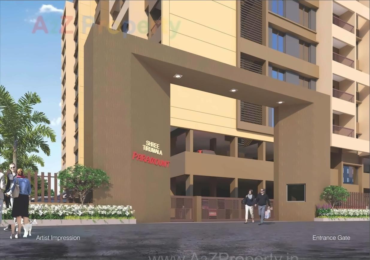 3D Elevation of real estate project Shree Tirumala Paramount Apartment located at Nashik, Nashik, Maharashtra