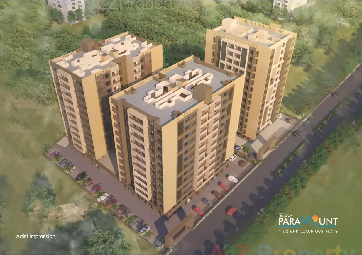 3D Elevation of real estate project Shree Tirumala Paramount Apartment located at Nashik, Nashik, Maharashtra