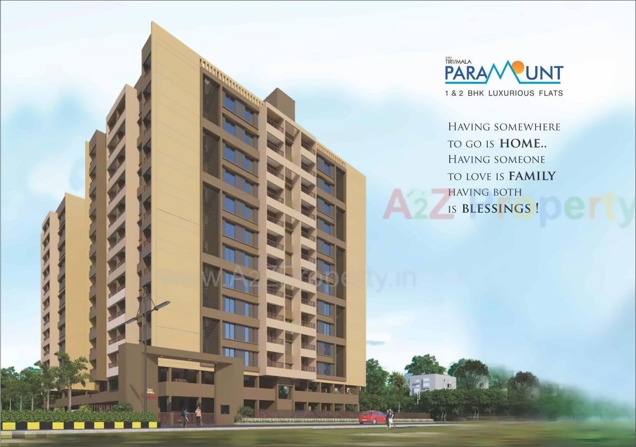 3D Elevation of real estate project Shree Tirumala Paramount Apartment located at Nashik, Nashik, Maharashtra