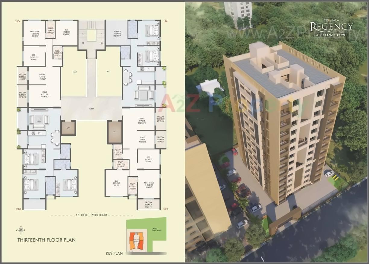 Layout of real estate project Shree Tirumala Regency Apartment located at Nashik, Nashik, Maharashtra