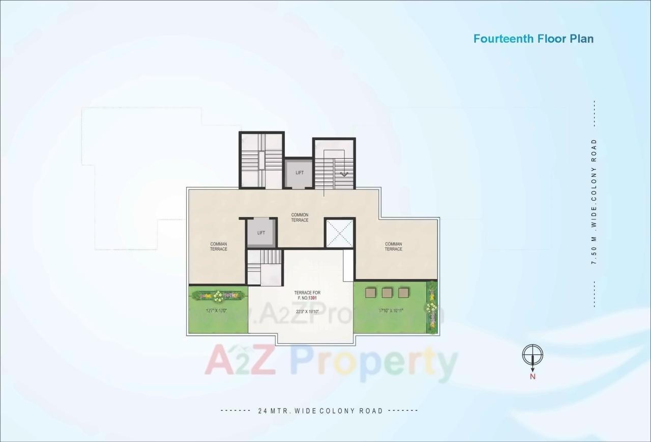 Layout of real estate project Shree Tirumala Riviera located at Aanandwali, Nashik, Maharashtra