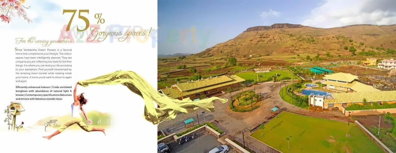 3D Elevation of real estate project Shree Venkatesha Dream Flowers located at Pimprisado, Nashik, Maharashtra